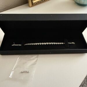 Kays Lab Sapphire Bracelet in Sterling Silver 7.25”